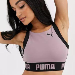Puma exclusive to ASOS glam bra in purple | Size S